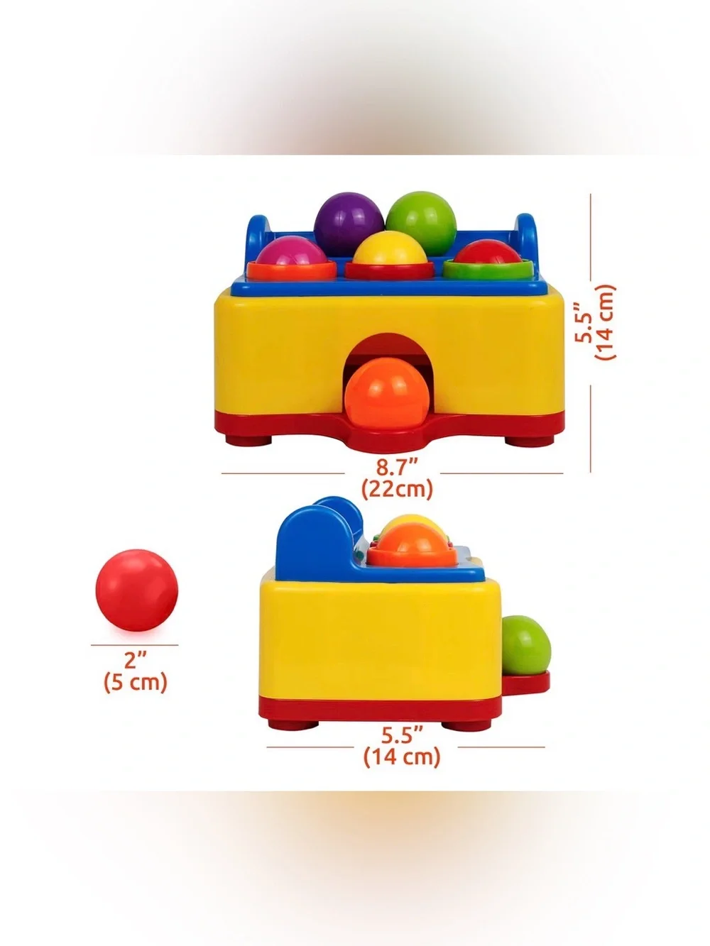 Ball Popper Game with Musical Light up Hammer!!